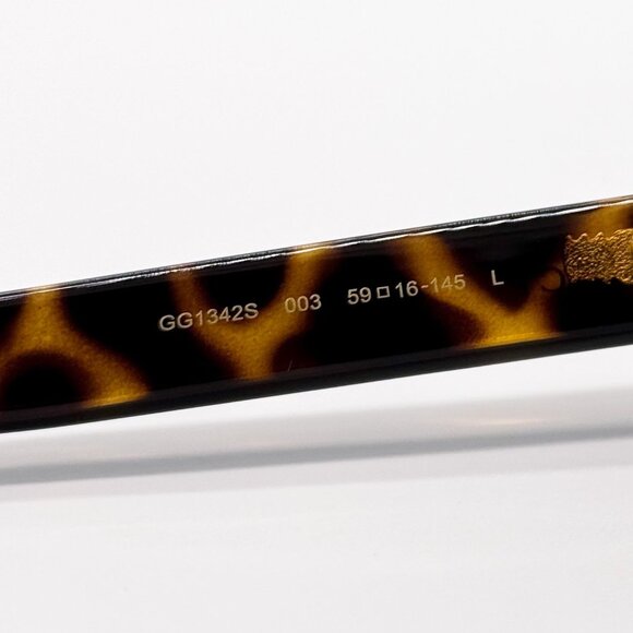 NEW GUCCI GG1342S 003 SUNGLASSES UNISEX HAVANA EYEWEAR - Picture 8 of 10